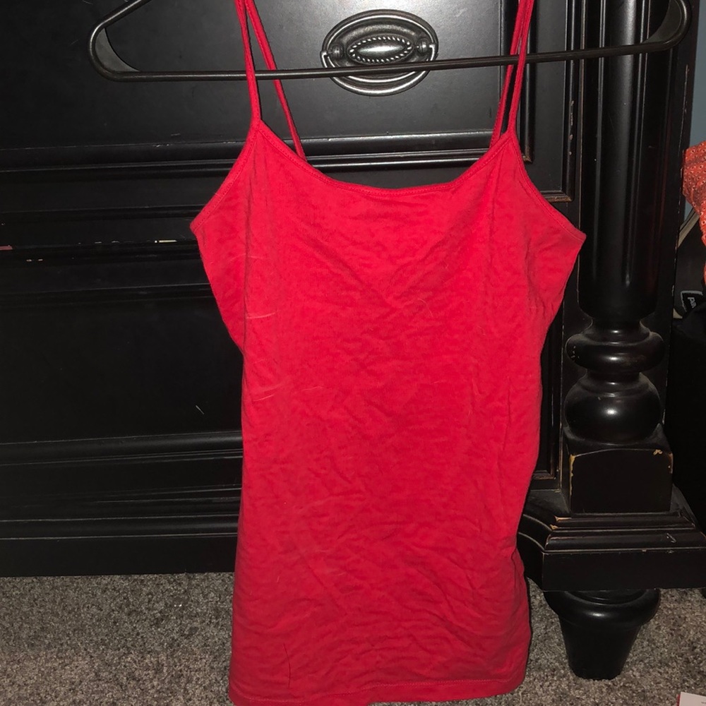 Red tank top